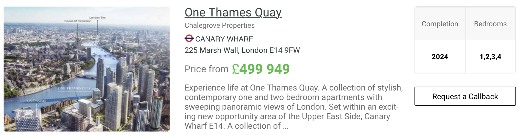 One Thames Quay Is Almost Here